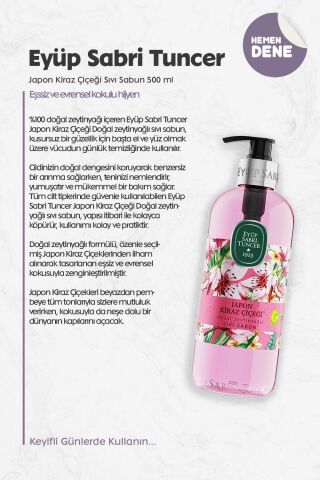 Eyüp Sabri Tuncer Japon Kiraz Çiçeği Sıvı Sabun 500 ml