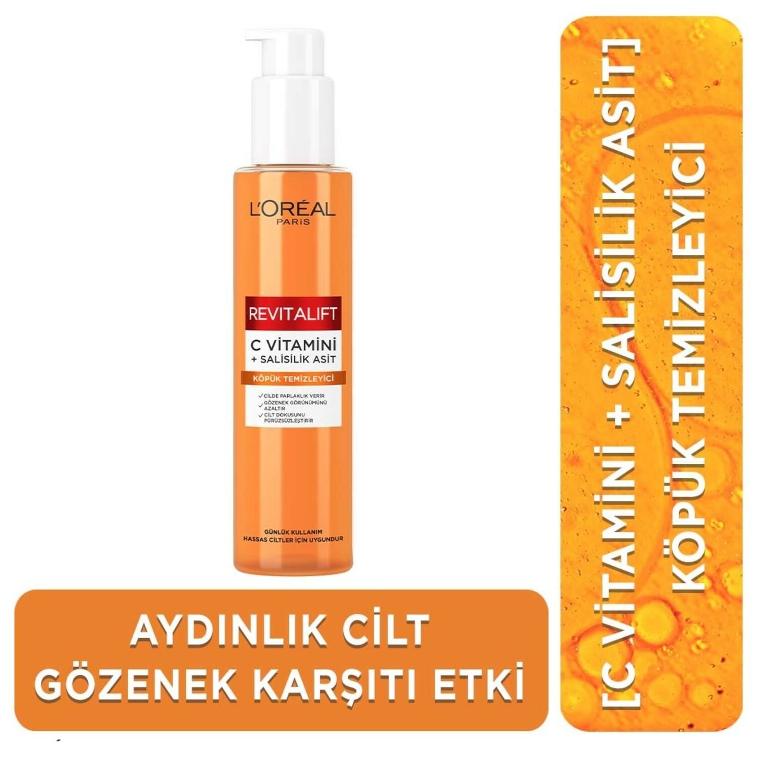Loreal Paris Revitalift C Vitamini Aydınlatıcı Temizleme Jeli 150 ml