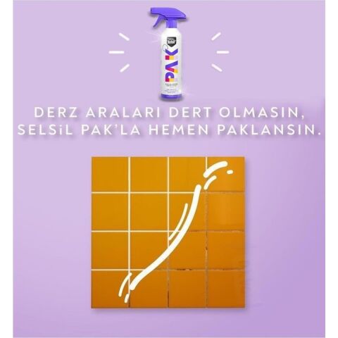 Selsil Pak 4 'lü 500 ml Mucize Köpük Temizleyici Sprey Yağ Sökücü, Parlatıcı