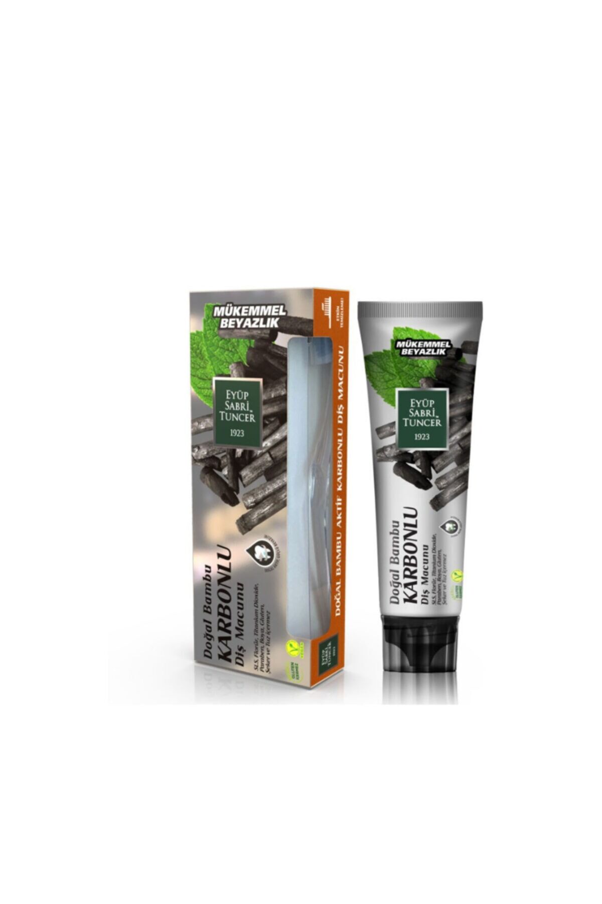 Eyüp Sabri Tuncer Doğal Aktif Bambu Karbonlu Diş Macunu 75 ml + Diş Fırçası Hediyeli