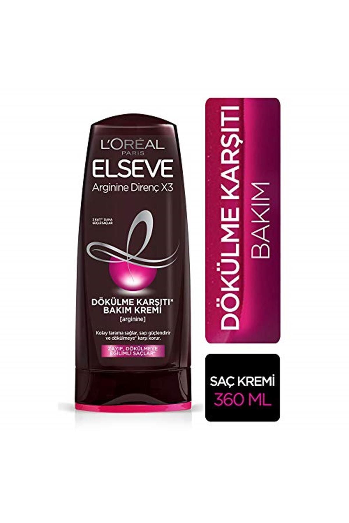 Elseve Marka: L'oréal Paris Arginine Direnç X3 Dökülme Karşıtı Bakım Kremi, 360 Ml Kategori: Saç K