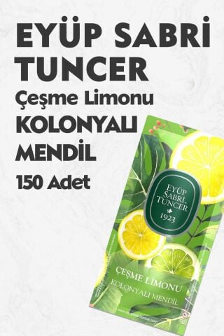 Eyüp Sabri Tuncer Kolonyalı Mendil Çeşme Limonu 150 Adet