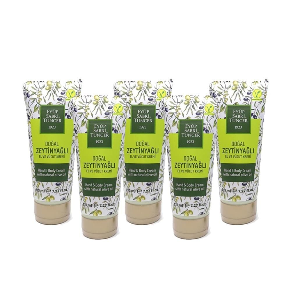 Eyüp Sabri Tuncer Doğal Zeytinyağlı El & Vücut Kremi 215 ml x 5 Adet
