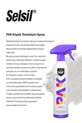 11 AL 9 ÖDE Selsil PAK Köpük Temizleyici Sprey 500 ml ve rosie pamuk