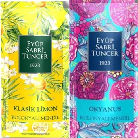 Eyüp Sabri Tuncer Kolonyalı Mendil Klasik Limon ve Okyanus 300 Adet