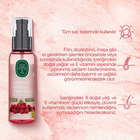 Eyüp Sabri Tuncer Frambuaz Süper Saç Bakım Yağı 100 ml