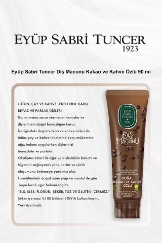 Eyüp Sabri Tuncer Diş Macunu Kakao ve Kahve Özlü 90 ml 5 Al 4 Öde ve Rosie Pamuk
