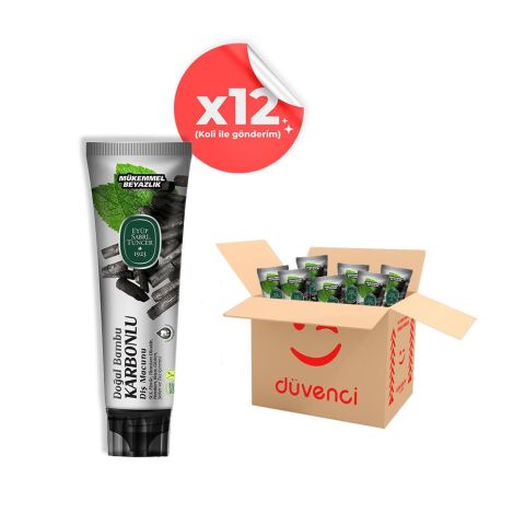 Eyüp Sabri Tuncer Doğal Bambu Aktif Karbonlu Diş Macunu 75 ml x 12