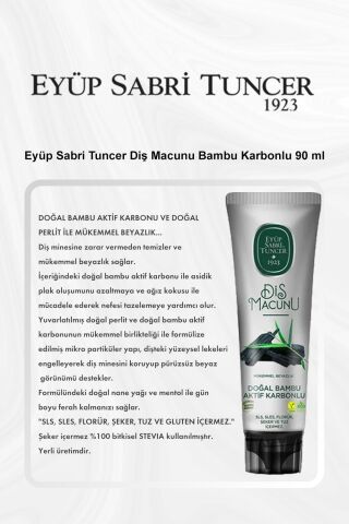 Eyüp Sabri Tuncer Diş Macunu Bambu Karbonlu 90 ml 5 Al 4 Öde ve Rosie Pamuk