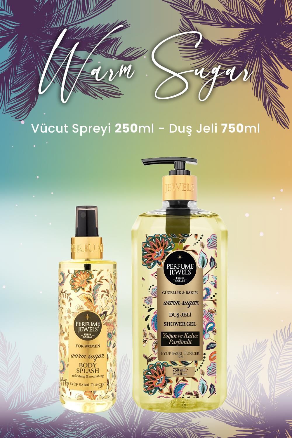 Eyüp Sabri Tuncer Warm Sugar Vücut Spreyi 250 ml ve Duş Jeli 750 ml