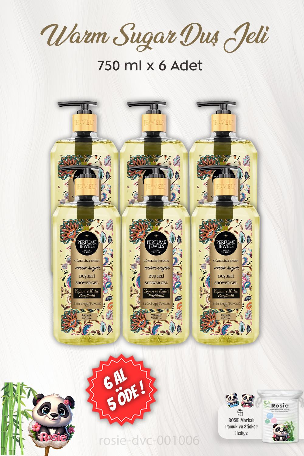 6 AL 5 ÖDE Eyüp Sabri Tuncer Warm Sugar Duş Jeli 750 ml ve ROSIE