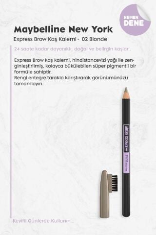 Maybelline Express Brow Kaş Kalemi 02 Blonde