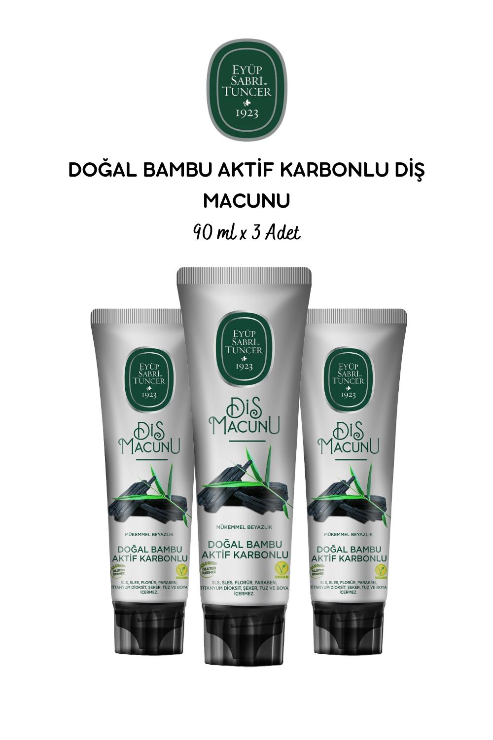 Eyüp Sabri Tuncer Doğal Bambu Aktif Karbonlu Diş Macunu 75 ml x 3