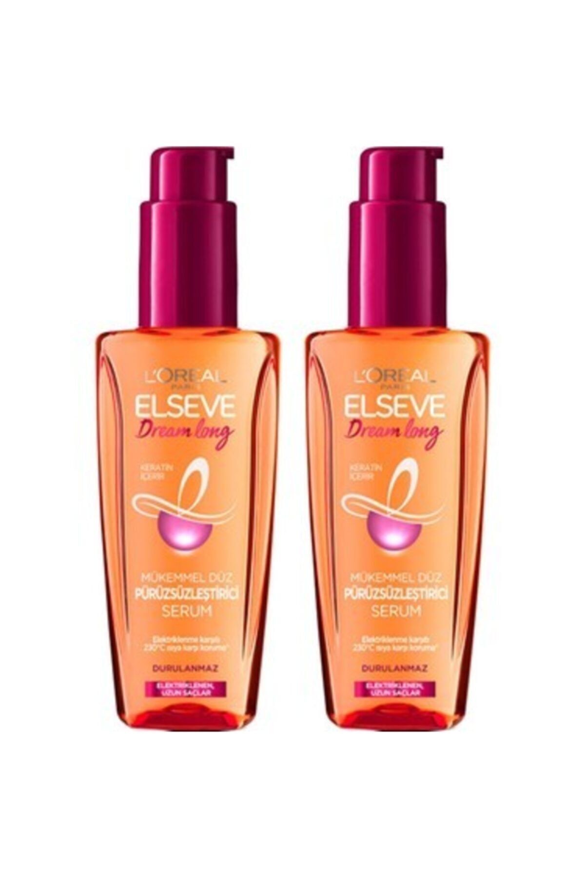 Elseve Dream Long Mükemmel Düz Pürüzsüzleştirici Serum 2 Adet 100 ml