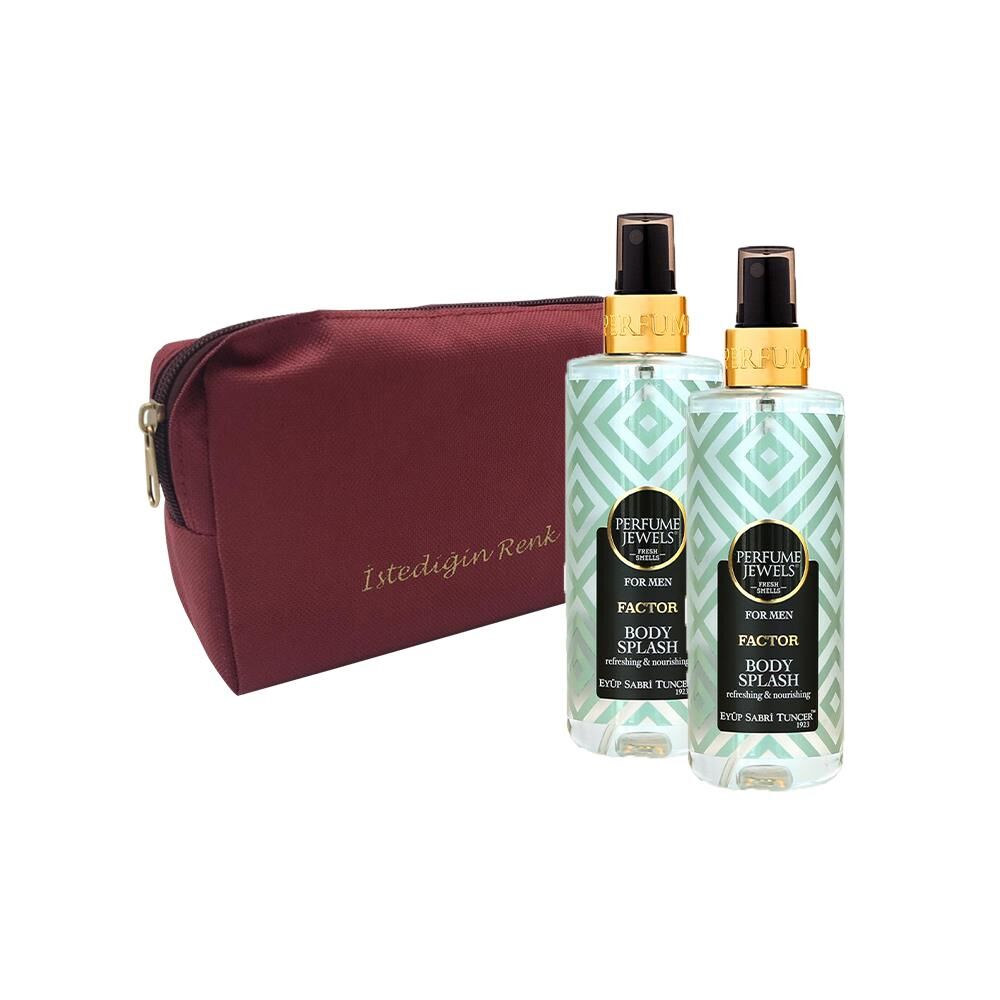 Eyüp Sabri Tuncer Body Splash Factor 250 ml x 2 ve Slogan Çanta Hediyeli