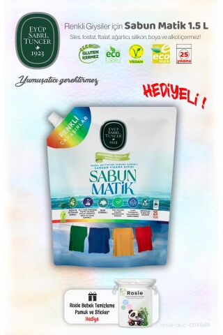 Eyüp Sabri Tuncer Renkliler Sıvı Sabun Matik 1.5 L ve ROSIE Hediye