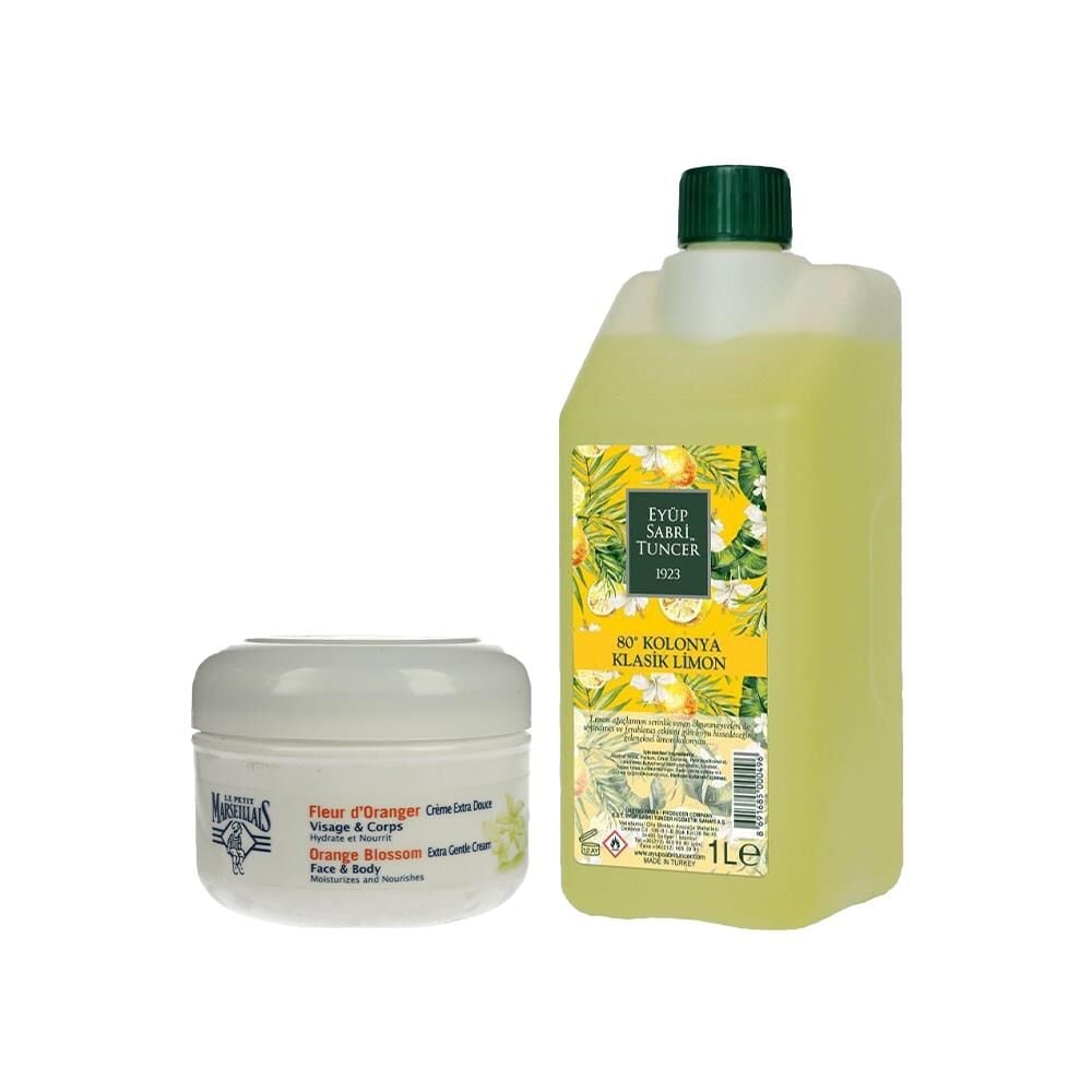 Eyüp Sabri Tuncer Kolonya Klasik Limon Yedek Şişe, Le Petit Marseillais Krem Hediyeli