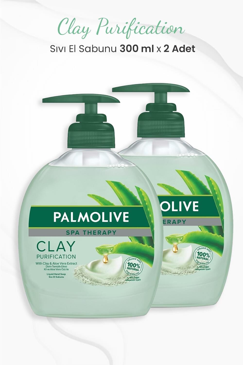 Palmolive Spa Therapy Clay Purification Sıvı Sabun 300 ml x 2 Adet
