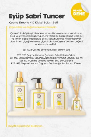 Eyüp Sabri Tuncer Çeşme Limonu 4'lü Kişisel Bakım Seti