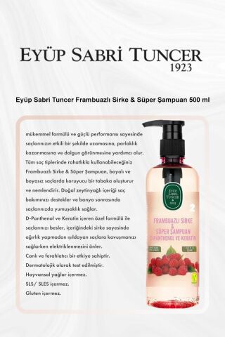 Eyüp Sabri Tuncer Frambuazlı Sirke & Süper Şampuan 500 ml 5 Al 4 Öde ve Rosie Pamuk