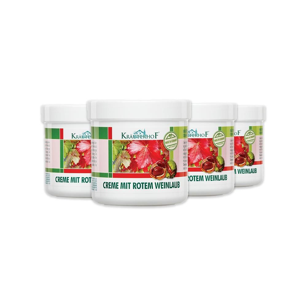 Krauterhof Kırmızı Asma Yaprağı Ayak ve Bacak Kremi 250 ml x 4
