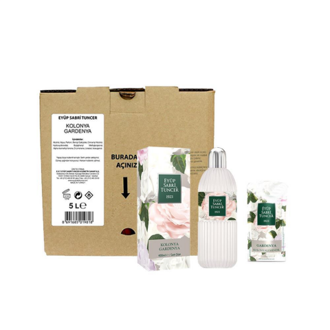 Eyüp Sabri Tuncer Gardenya Kolonyalı Mendil, 400 ml ve 5 Litre Kolonya