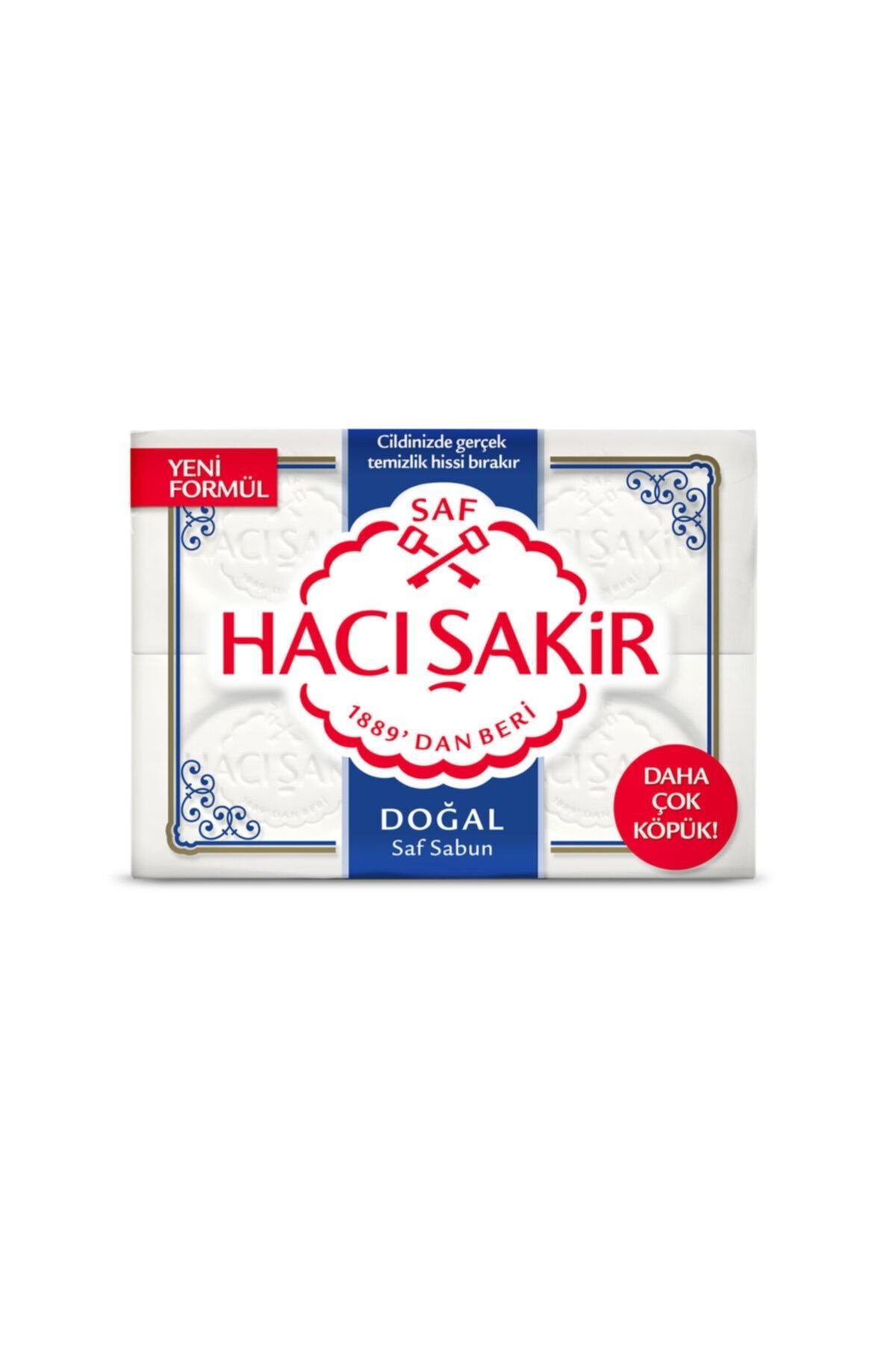 Hacı Şakir Doğal Beyaz Kalıp Sabun 4x150 g