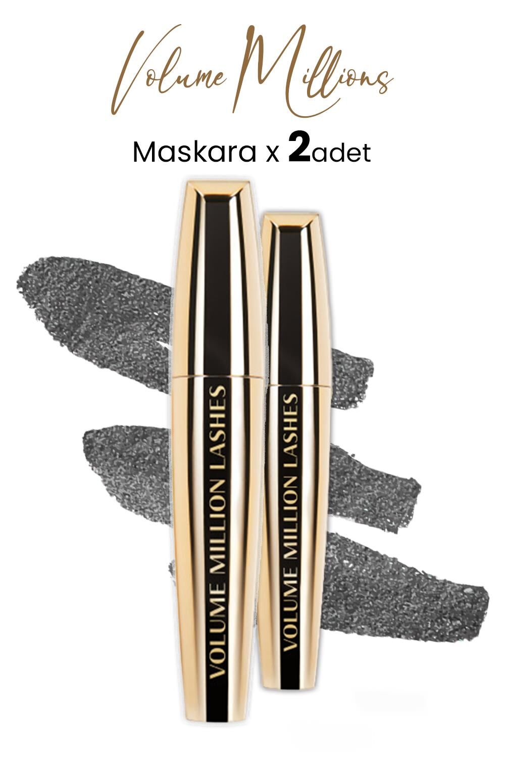 Loreal Paris Volume Millions Lashes Maskara Siyah x 2 Adet