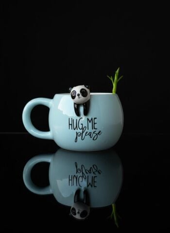 Panda Figürlü 3D Seramik Kupa 350 ml