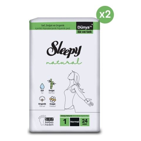 Sleepy Natural Ultra Hassas Hijyenik Ped Normal 48 Adet Ped