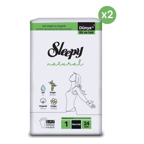 Sleepy Natural Ultra Hassas Hijyenik Ped Normal 48 Adet Ped