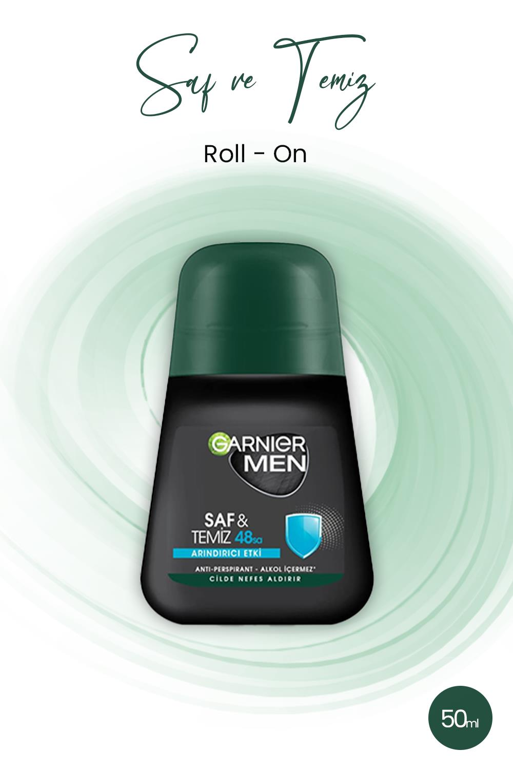 Garnier Men 48H Saf ve Temiz Roll-On 50 ml