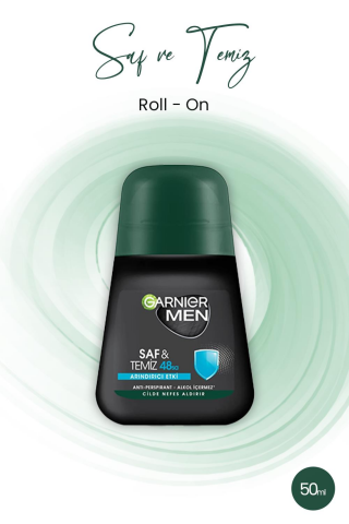 Garnier Men 48H Saf ve Temiz Roll-On 50 ml