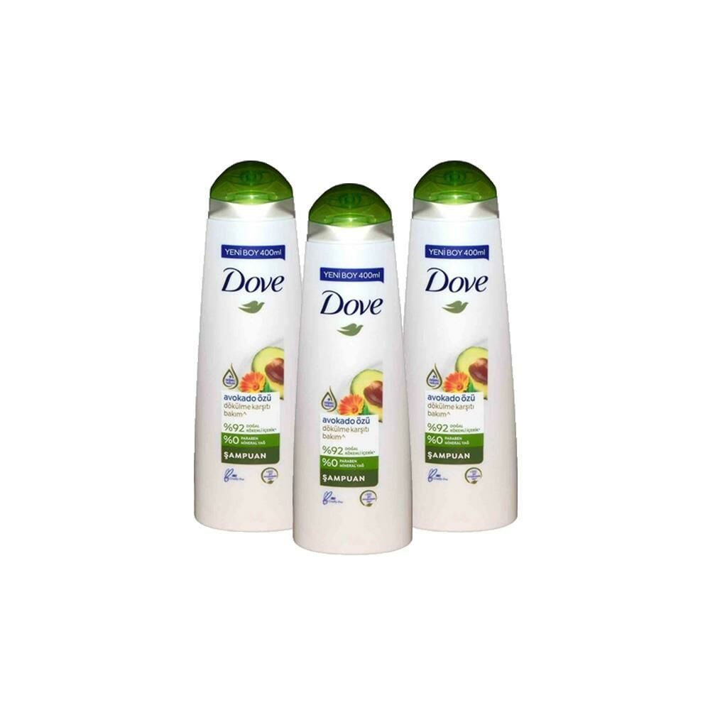 Dove Saç Bakım Şampuanı Avokado Özü x 3