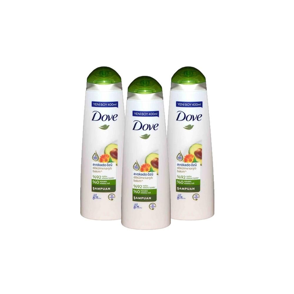 Dove Saç Bakım Şampuanı Avokado Özü x 3