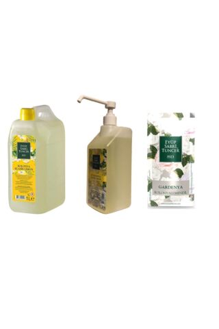 Eyüp Sabri Tuncer Klasik Limon Kolonyası Sprey ve Yedek Şişe 1 lt, Gardenya Mendil