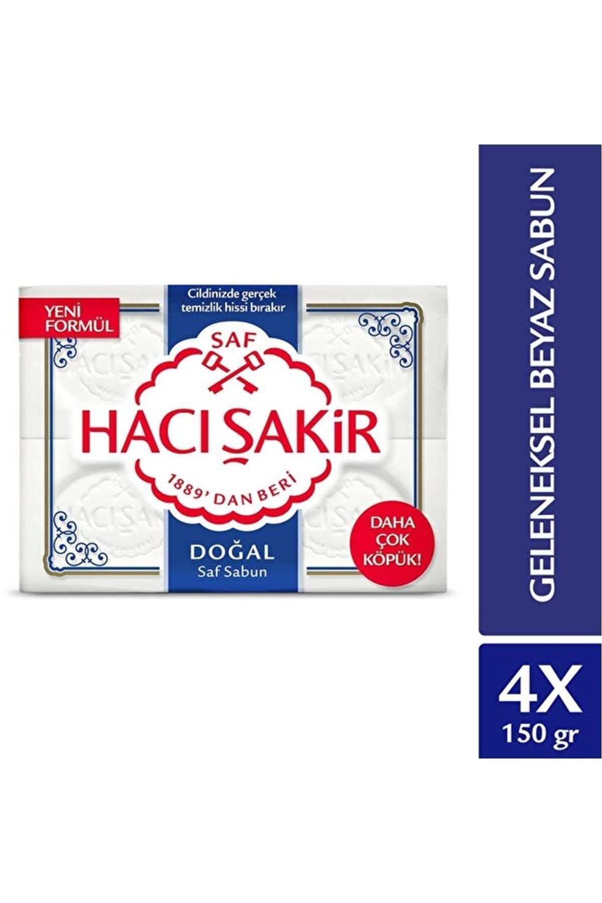 Hacı Şakir Haci Sakir Doğal Saf Geleneksel Beyaz Sabun 4x150 Gr