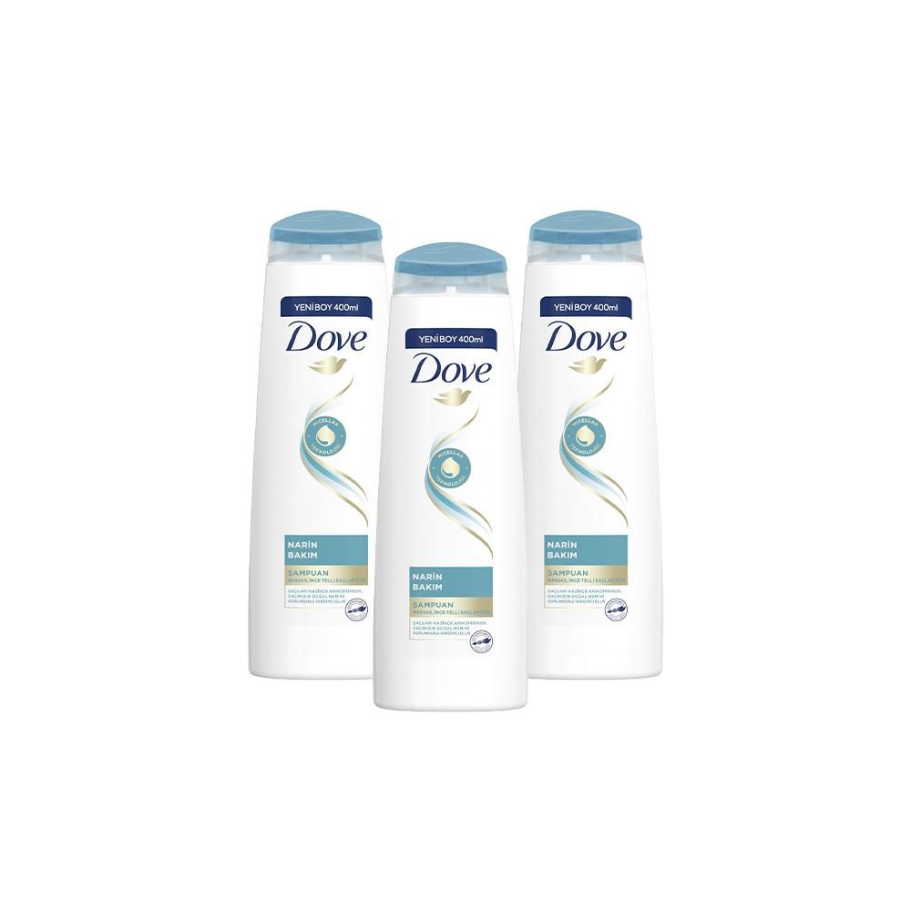 Dove Saç Bakım Şampuanı Narin Bakım x 3