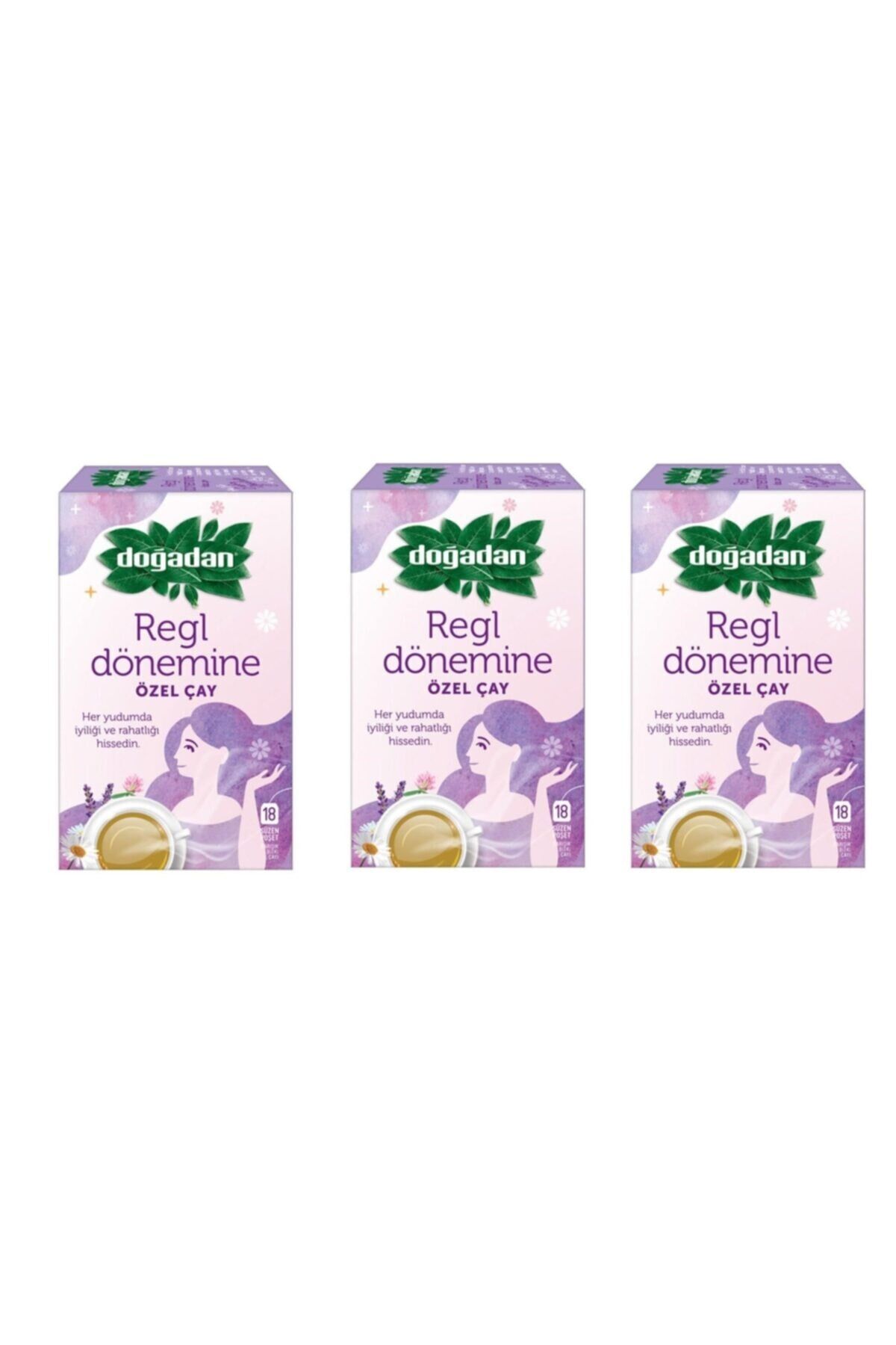 Doğadan Regl Dönemine Özel Bitki Çayı 25.2 G 18'li x 3 Adet