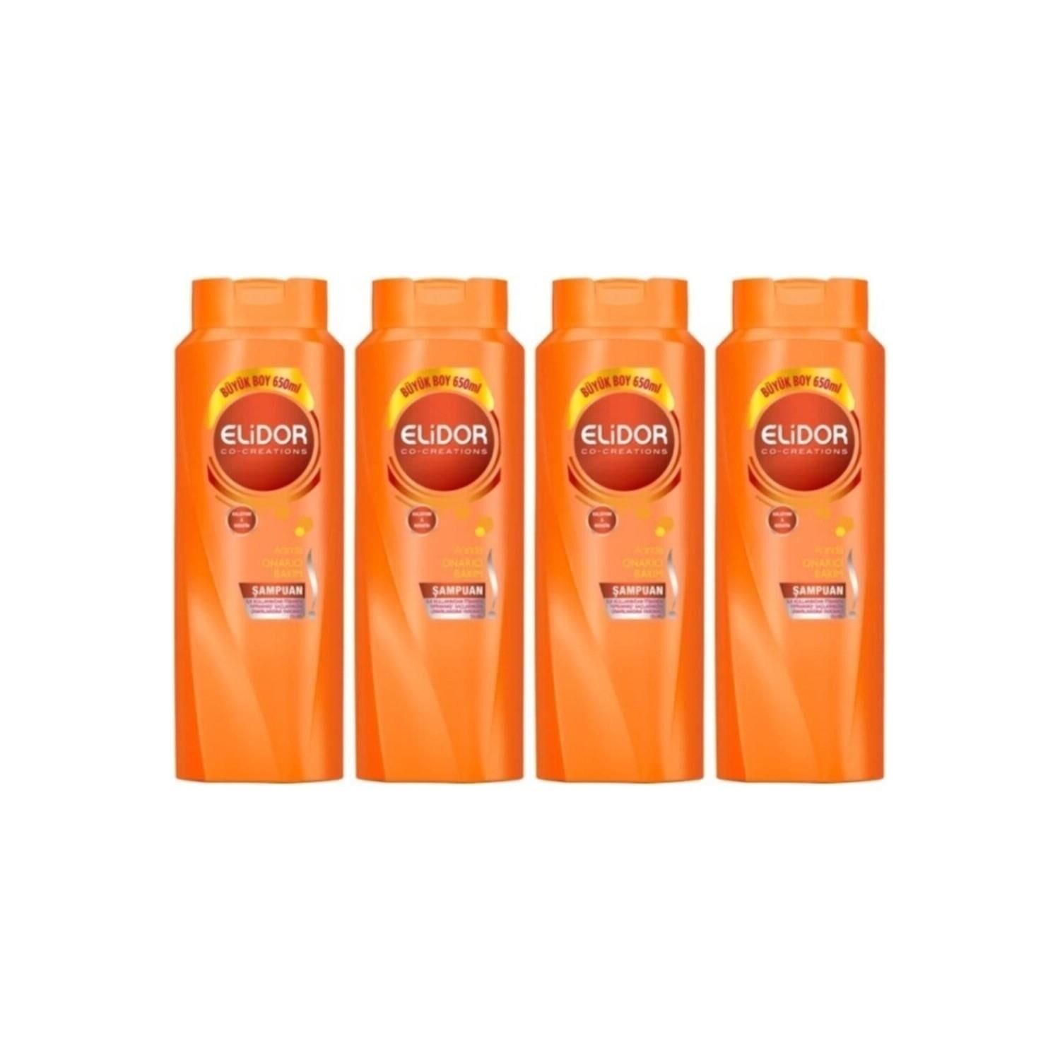 Elidor Anında Onarıcı Bakım Şampuan 650 ml x 4