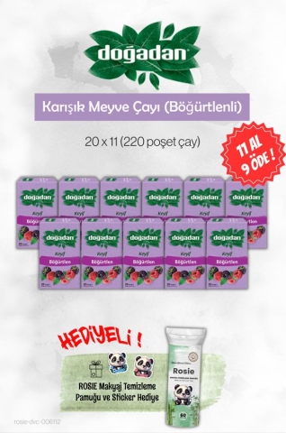 Doğadan 11 Al 9 Öde Böğürtlenli Karışık Meyve Çayı 20'li ve Rosie