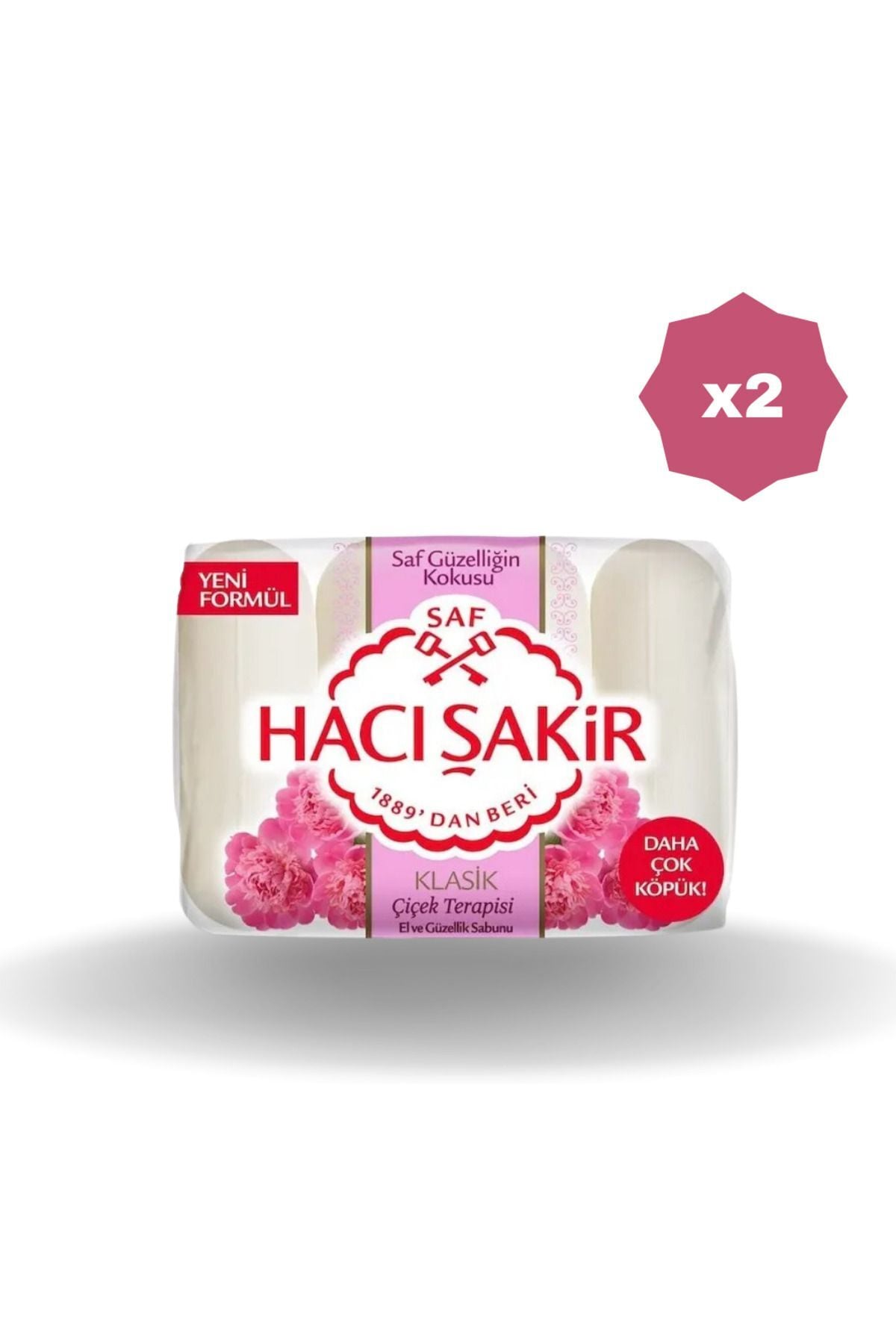 Hacı Şakir Güzellik Sabunu Çiçek Terapisi 4X70 GR - (2 ADET)