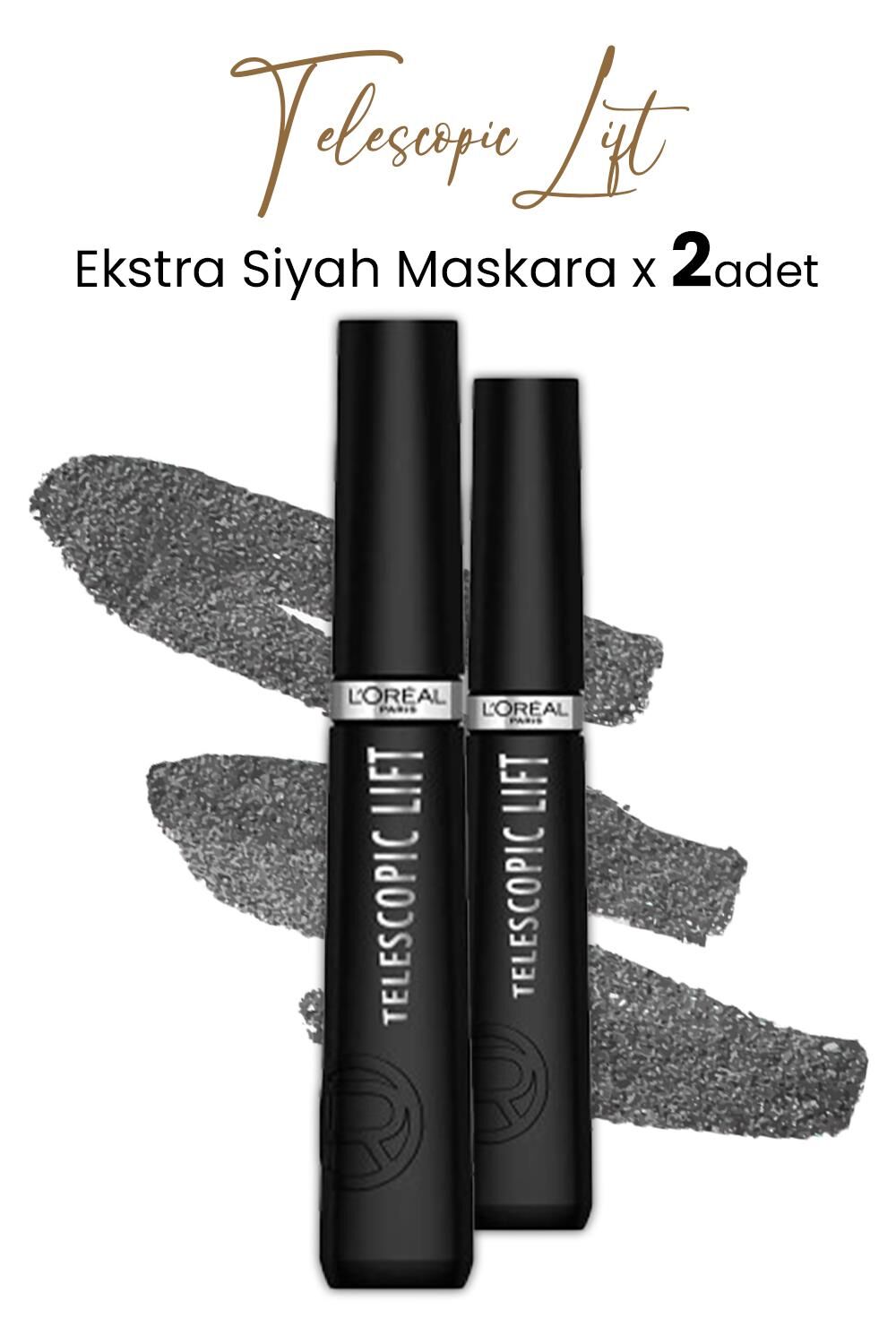 Loreal Paris Telescopic Lift Maskara Ekstra Siyah x 2 Adet