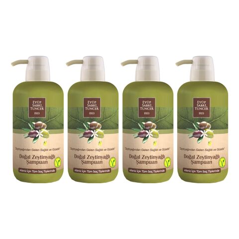 Eyüp Sabri Tuncer Doğal Zeytinyağlı Şampuan 600 ml Pet Şişe x 4