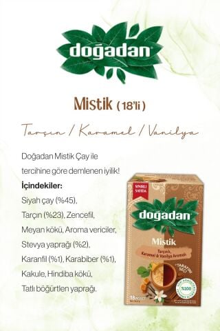 Doğadan 15 Paket Mistik Poşet Çay 18'li ve Rosie