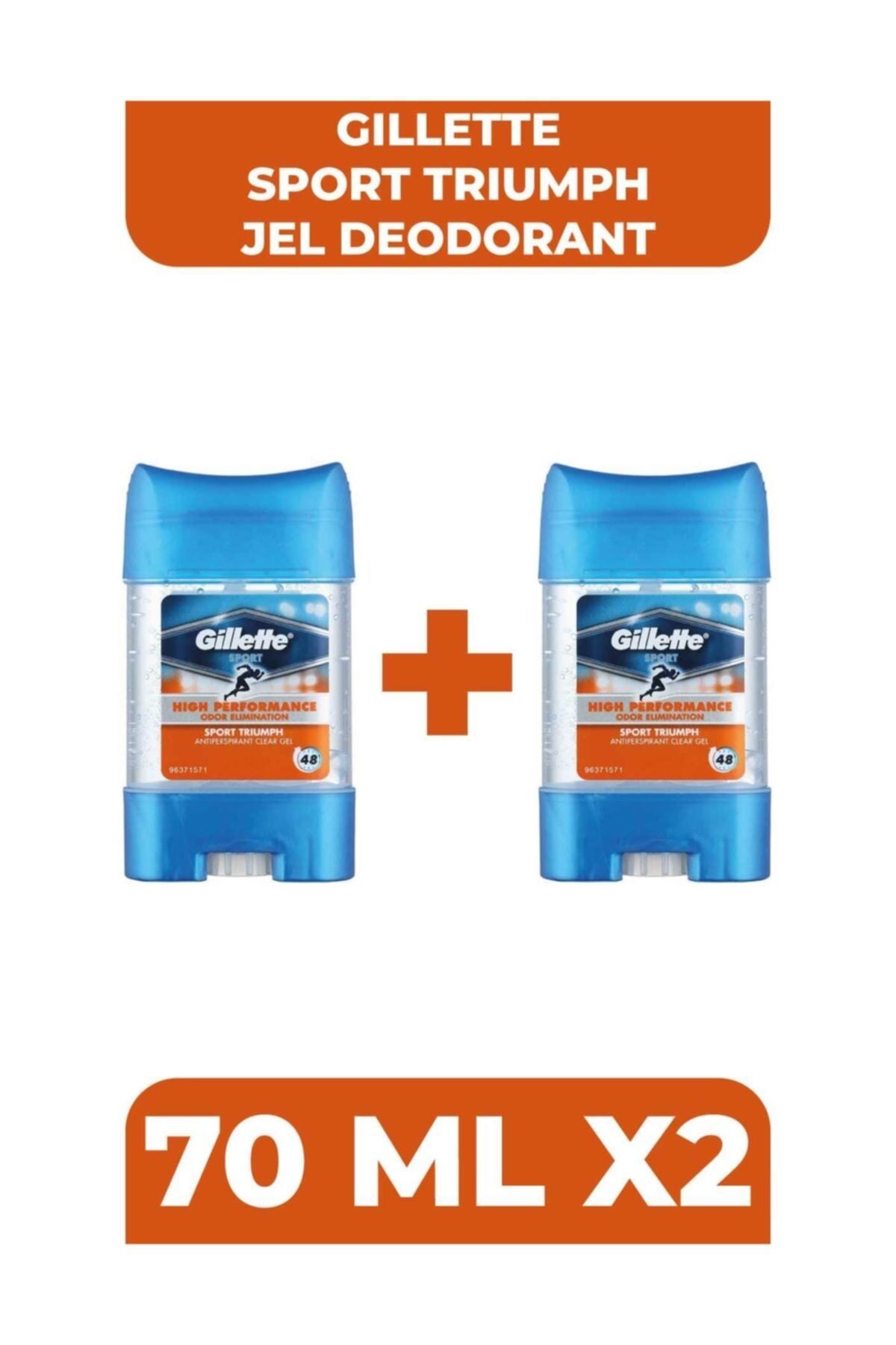 Gillette Antiperspirant Gel Sport Triumph 70 ml x 2 Adet