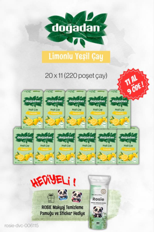 Doğadan Yeşil Çay Limonlu 11 AL 9 ÖDE ve Rosie