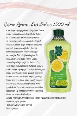 5 Al 4 Öde Zeytinyağlı Çeşme Limonu Sıvı Sabun 1500 ML ve Rosie Pamuk