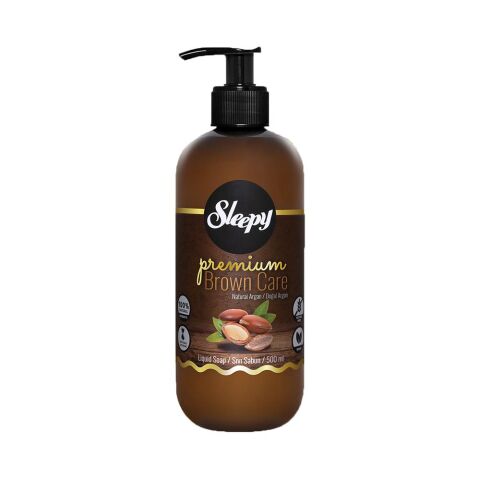 Sleepy Premium Brown Care Sıvı Sabun Argan 500 ml