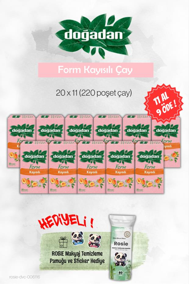 Doğadan Form Çay Kayısılı 20'li 11 AL 9 ÖDE ve Rosie